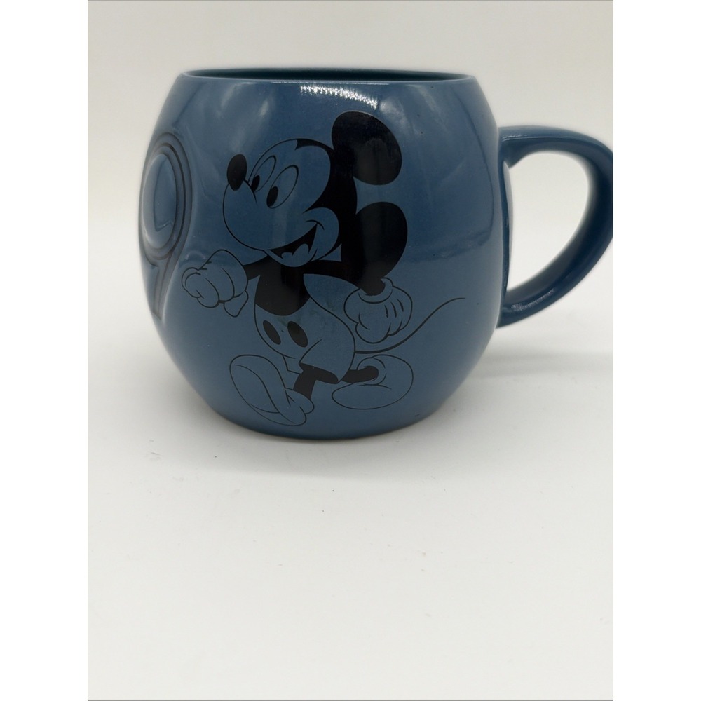 Official Genuine Walt Disney World Parks 2019 Big Fat Round Blue Mickey Mug